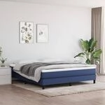 Boxspringbettgestell Blau 180x200 Cm Stoff Vidaxl