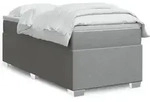 Boxspringbett Mit Matratze Hellgrau 90x190 Cm Stoff Vidaxl
