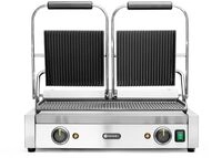 Hendi - Kontaktgrill - Doppelversion, Gerillte Ausf&uuml;hrung, Oben Und Unten Gerillt,