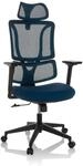 B&uuml;rostuhl / Drehstuhl Ergomy Sitz Stoff / R&uuml;cken Netzstoff Blau Mybuero
