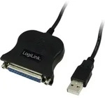 Logilink Usb 1.1 Anschlusskabel [1x Usb 1.1 Stecker A - 1x D-sub-buchse 25pol.]