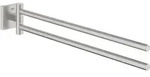 Quickfix Start Cube - Doppel-handtuchhalter, L&auml;nge 44 Cm, Supersteel 40976dc0 -