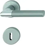 Hoppe - Rosettengarnitur Lecce 1405/42kv/42kvs Aluminium F49/f9-2 Rund Ob Din Links /