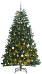 K&uuml;nstlicher Weihnachtsbaum Klappbar 300 Leds & Kugeln 240 Cm Vidaxl