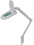 Velleman - Led-schreibtischlampe Mit Lupe - 5 Dioptrien - 10 W - 60 Leds - Wei&szlig;