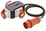 As-schwabe - Mixo Verteiler Oder 400v/32a/5p 1,5m, H07rn-f 5g4, 3xcee32a, Ip44