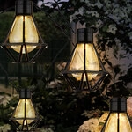 Led Lichterkette Au&szlig;enleuchte Gartenlampe Terrasse Laterne Gitter Gartendeko