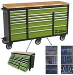 Werkstattwagen Deluxe Xxl 254tlg. 161x92,5 Cm 20 Schubladen Rollenschrank