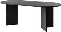 Ovo - Tisch Essstisch Oval, Holzoptik Esche Portland Schwarz, 204 X 90 Cm - Selsey