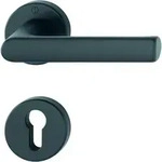 Hoppe - Rosettengarnitur Hamburg 1700 / 42kb/42kbs Aluminium F9714m Rund Pz Din Links