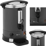 Doppelwandiger Warmwasserbereiter Mit Ablaufgarnitur, 13,5 L, 2500 W, Grau