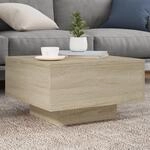 Couchtisch Sonoma-eiche 55x55x31 Cm Holzwerkstoff Vidaxl