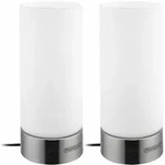Tischlampe 2er Set Nachttischlampe Design Tischleuchte Touch 3 Helligkeitsstufen
