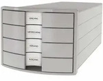 Han - Schubladenbox Impuls 4 Schubladen Din A4 Din C4 Polystyrol Geh&auml;usefarbe: