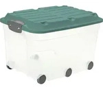 Aufbewahrungsbox Roller 6 59,5 X 40 X 37 Cm Inklusive Deckel + Rollen 57 L - Rotho