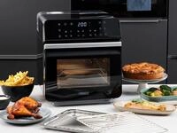 Princess - 3in1 Digitale Hei&szlig;luftfritteuse Mini Backofen & Dampfgarer 10...
