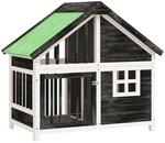 Hundeh&uuml;tte Grau 96x60,5x87 Cm Massivholz Kiefer - Vidaxl