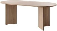Ovo - Tisch Essstisch Oval, Holzoptik Lindberg Eiche, 204 X 90 Cm - Selsey