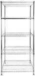 Schwerlastregal Metallregal Himalaya Verchromt 4 B&ouml;den 160 X 90 X 45 Cm