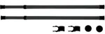 Kleiderstange Herkules Schwarz, 2er Set, Schwarz, Stahl Schwarz, Kunststoff (abs)