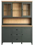 Stanton Vitrinenschrank Gr&uuml;n.