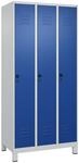 Garderobenschrank Classic Plus H1950xb900xt500mm Lichtgau/enzianblau 3 Abt.c+p