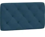 Kopfteil-kissen Blau 90 Cm Samt Vidaxl
