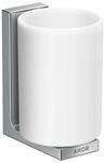 Axor - Universal Rectangular - Zahnputzbecher, Wei&szlig;/chrom 42604000