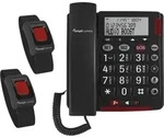 Amplicomms - Telefon Schnurgebunden Bigtel 50 Alarm Plus Duo