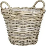 Mica Decorations - Korb Marcia Rattan &Oslash; 40 X 30 Cm Grau Korb
