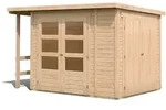Gh Multi Pd Natur 303x187x218 Mit Schrank Und Anbaudach