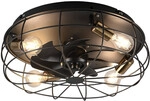 Trio Lighting - Deckenleuchte Mit Ventilator Trondheim, Fernbedienung & Timer