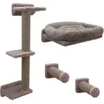 Kerbl Kletterwand Monte Alpi (last Max.10kg, 8-teilig, Platzsparend) Taupe 80919