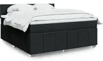 Vidaxl - Boxspringbett Mit Matratze Schwarz 180x200 Cm Stoff
