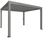 Pergola Gr. 4 X 3,5 Quarzgrau/silber-metallic