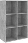 Vidaxl Book Cabinet/sideboard Concrete Grey 66x30x98 Cm Engineered Wood