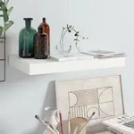 Schweberegal Hochglanz-wei&szlig; 40x23x3,8 Cm Mdf Vidaxl