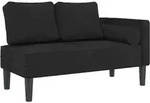 Chaiselongue Mit Kissen Schwarz Samt Vidaxl
