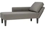 Chaiselongue Mit Kissen Hellgrau Cordstoff Vidaxl
