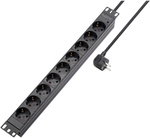Sygonix Sy-5799004 Steckdosenleiste 19 Zoll 9fach Schwarz Schutzkontakt 1 St.