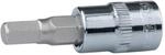1/4" Chrome Bit-stecknuss Innensechskant, 10mm