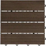 Home Deluxe - Wpc Klickfliese Bavaro - Dunkelbraun - 3 M2 - 11 Fliesen &Aacute; 30 X 30 Cm