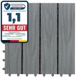 Karat - Wpc-terrassenfliese Classic Grau 30 X 30 Cm