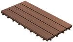 Floordirekt - Klickfliesen Wpc-terrassendielen Royal Hellbraun 60 X 30 Cm