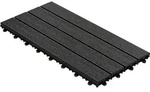 Floordirekt - Klickfliesen Wpc-terrassendielen Royal Anthrazit 60 X 30 Cm