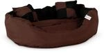 Lionto 4-in-1 Katzenbett Aus Oxfordgewebe, Gr&ouml;&szlig;e (s) 65x50 Cm, Schwarz/braun