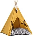 Tipi Zelt F&uuml;r Haustiere, Katzenzelt Mit Abnehmbar Und Waschbar Kissen, Katzenhaus