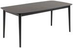 Montreux Esstisch 90x180/219cm Inkl. Zusatzplatten Schwarz.