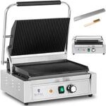 Royal Catering - Kontaktgrill Gastro 2.200 W Geriffelt 50 - 300 &deg;c 33 X 22 Cm