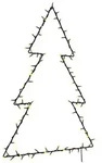 Weihnachtsbeleuchtung Weihnachtsbaum-silhouette 115 Leds Vidaxl